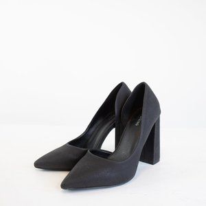 Call It Spring Matte Black Block Heels